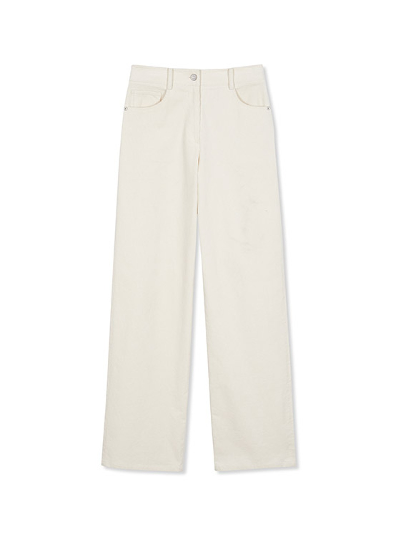 Corduroy Wide Pants in Cream VW2WL421-9A