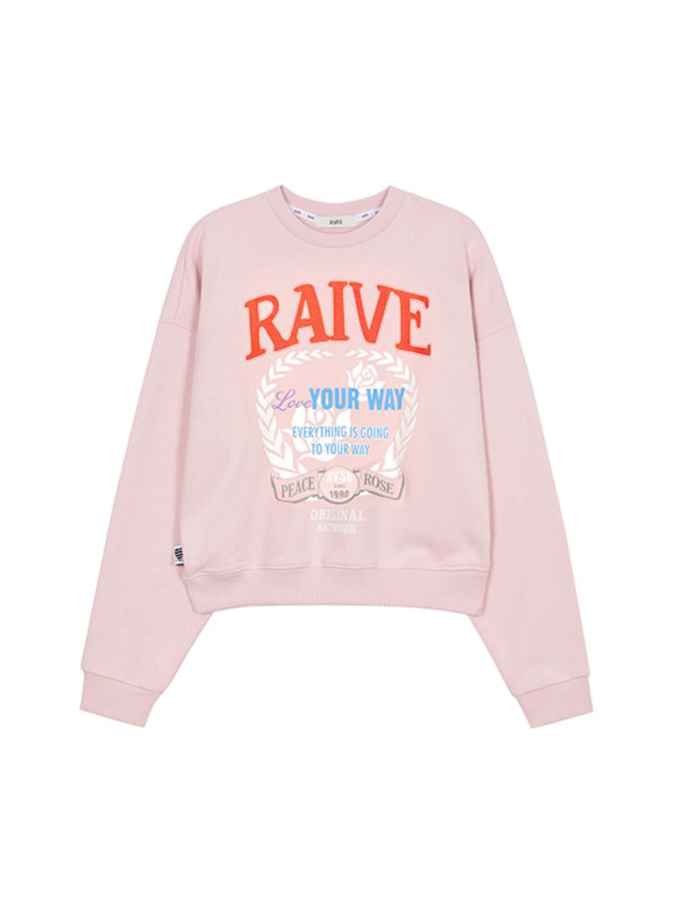 RAIVE Artwork Sweatshirt in Pink VW3SE253-72