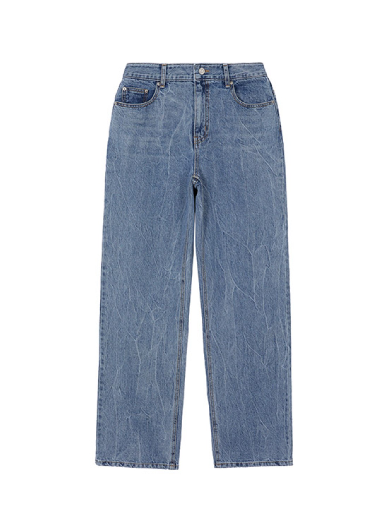 Straight Fit Denim Pants in Blue VJ3SL063-22