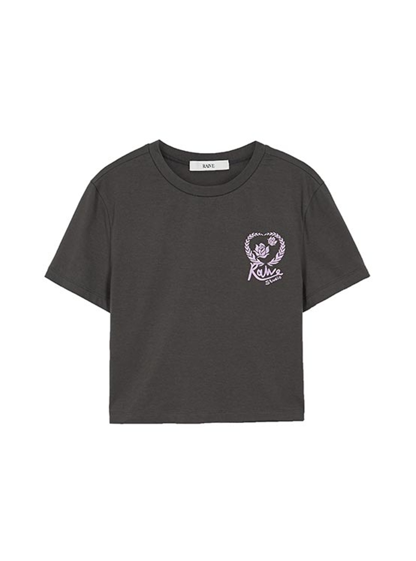 Small Heart Graphic T-Shirt in D/Grey VW3ME264-13