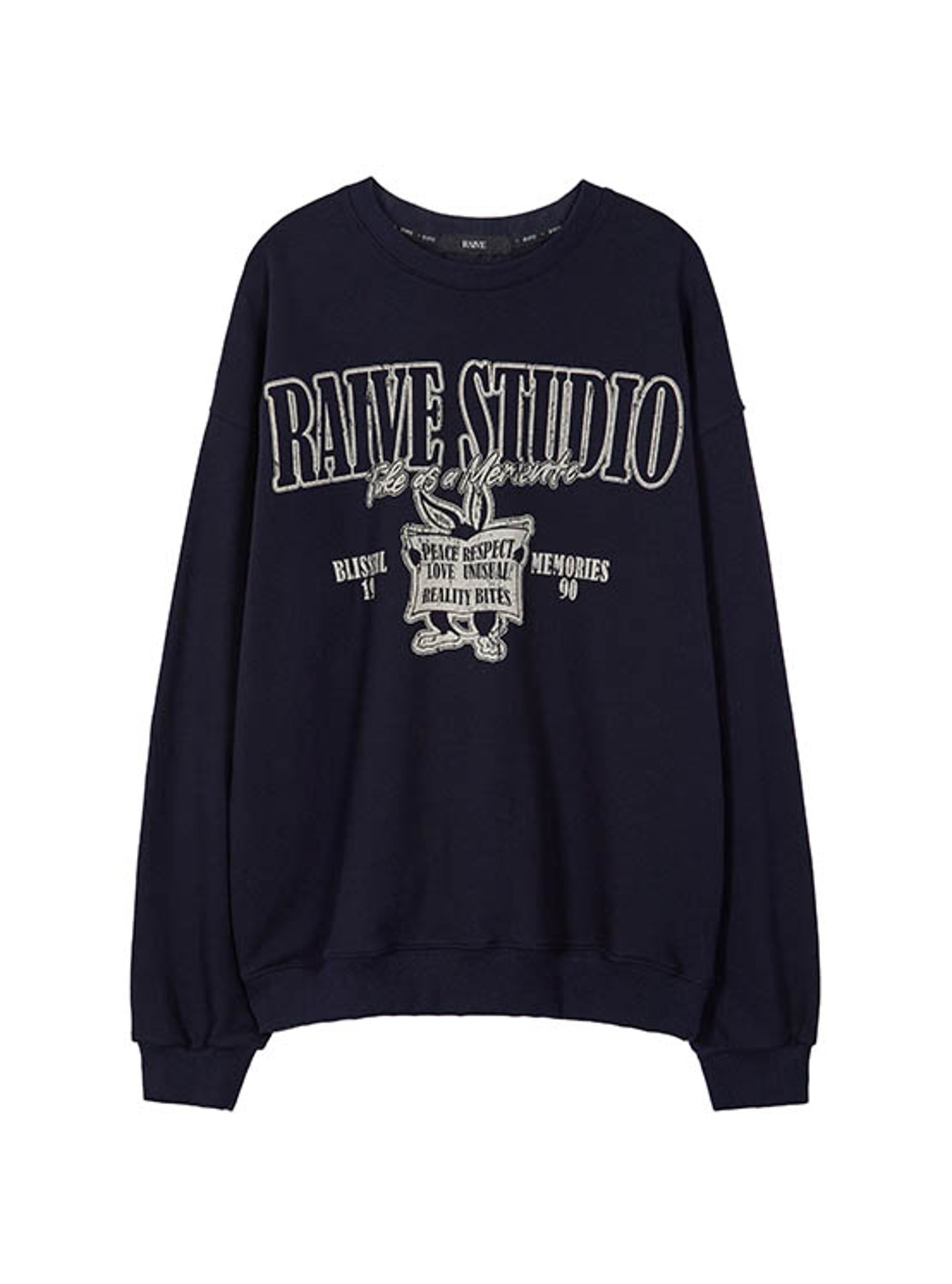 Rabbit Graphic Sweatshirt in Navy VW3AE109-23