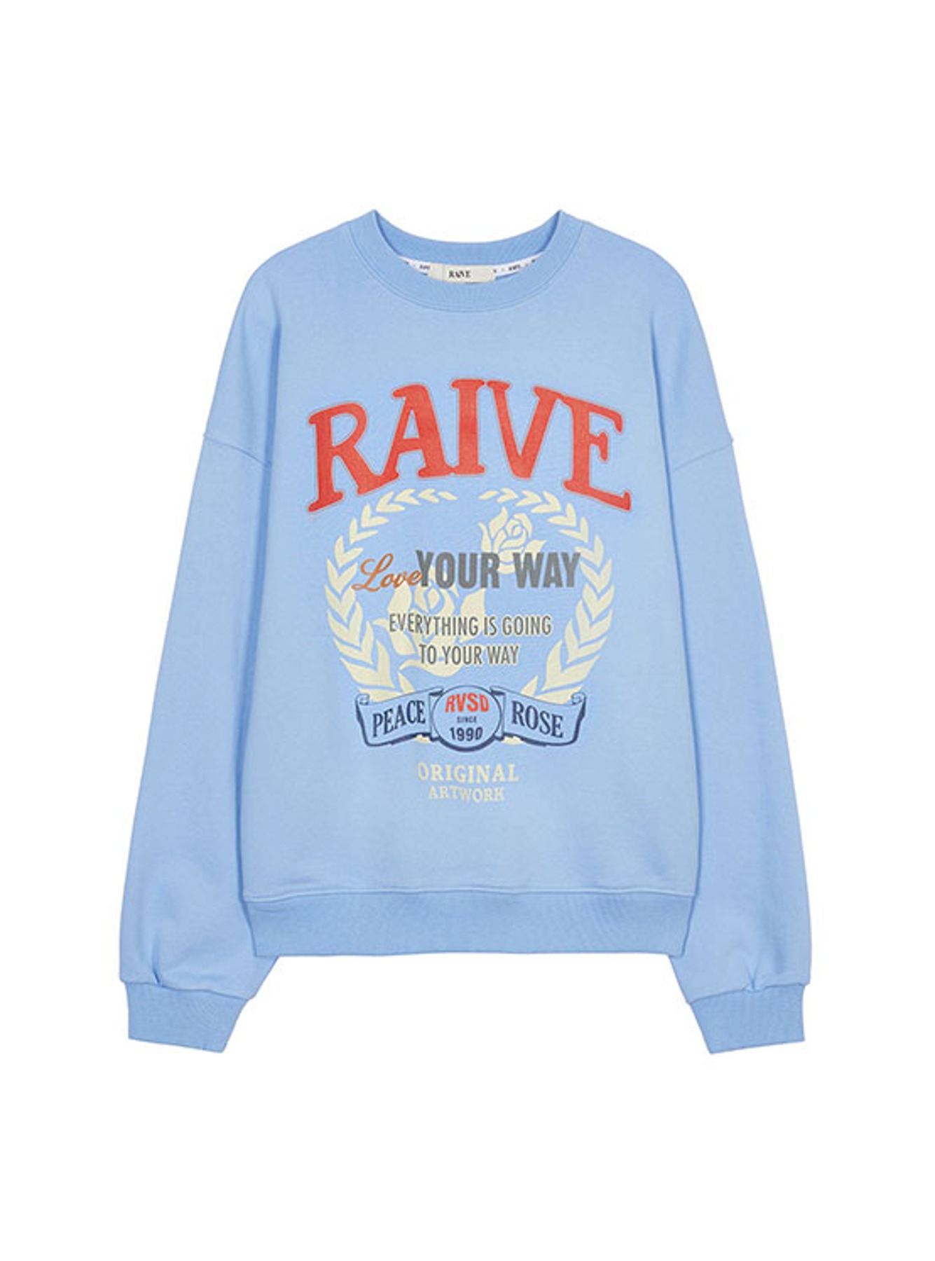 RAIVE Artwork Sweatshirt in Blue VW3SE253-22
